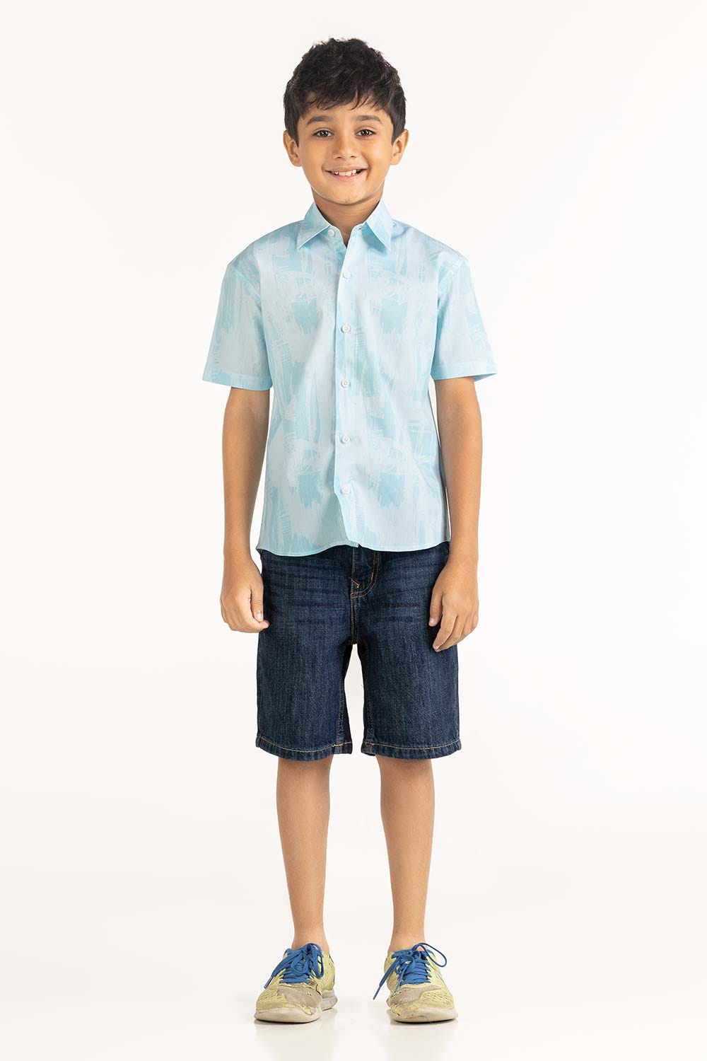 Toddler Boy Multi Printed Shirt