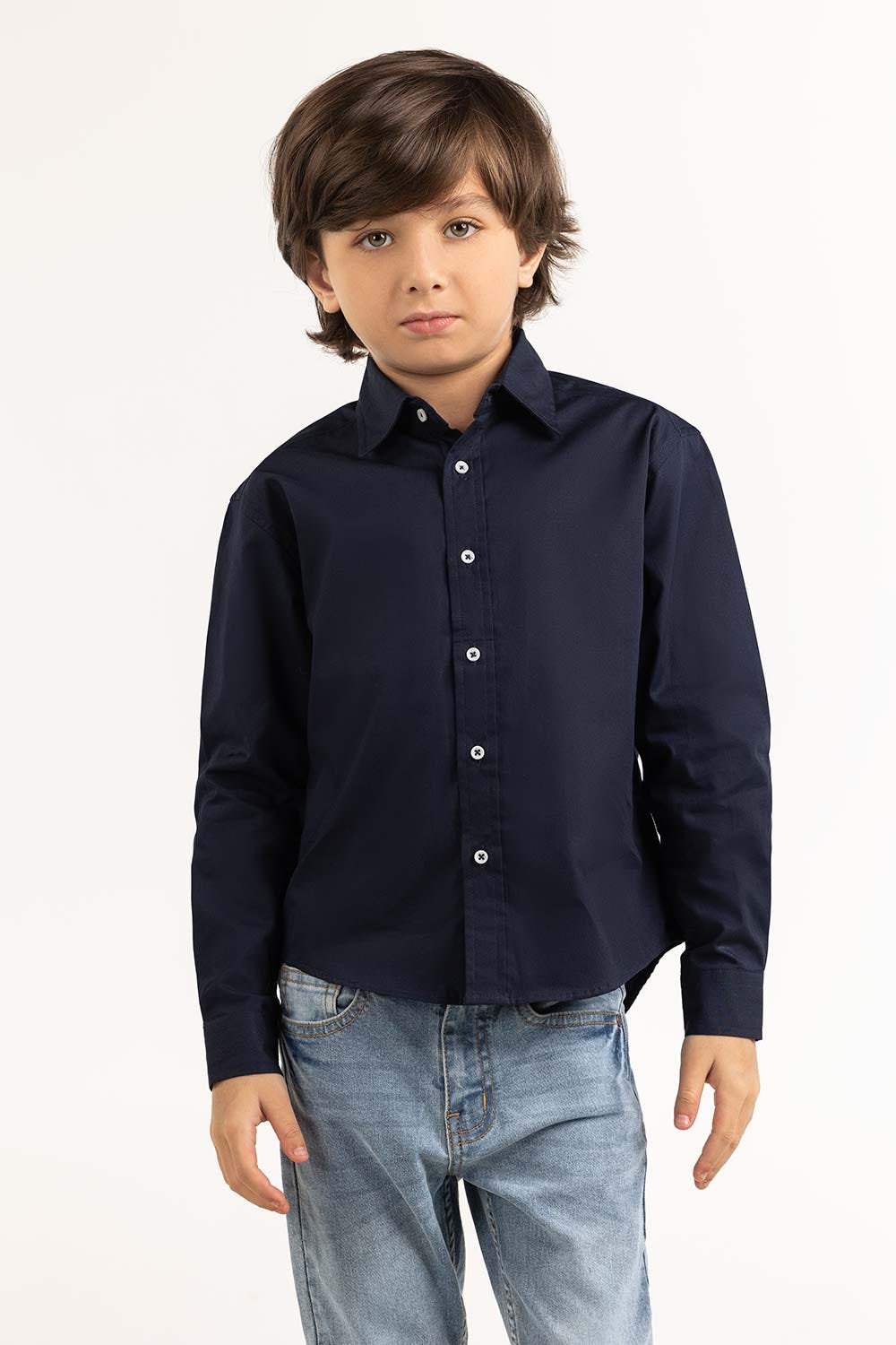 Toddler Boy Navy Casual Shirt