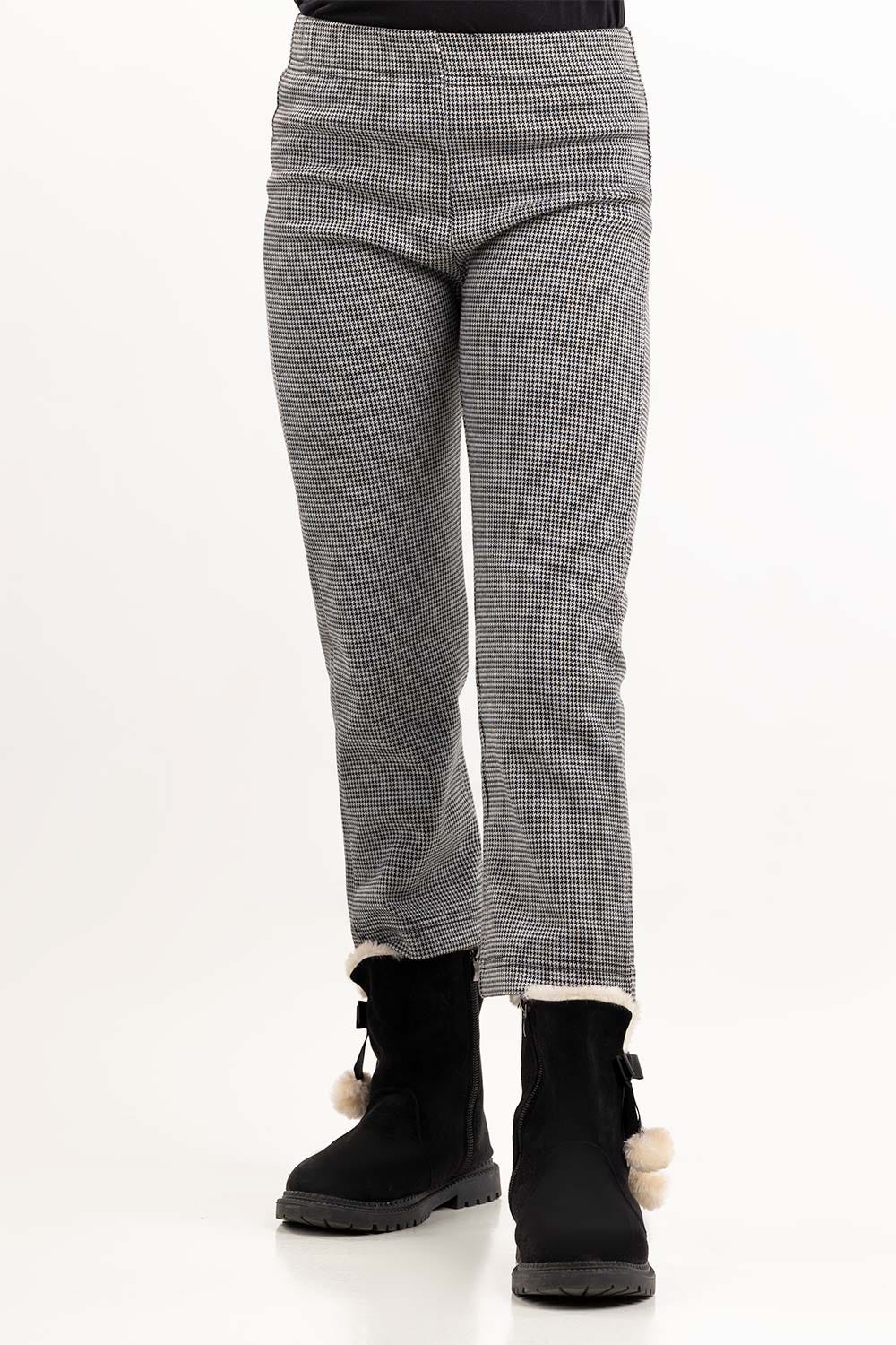 Toddler Girl Black And White Trouser