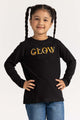 Toddler Girl Black Tee Black