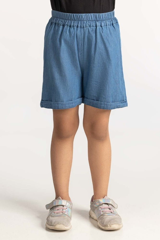 Toddler Girl Blue Short