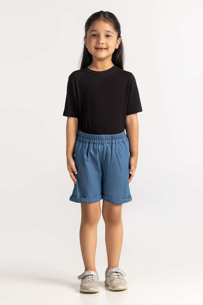 Toddler Girl Blue Short