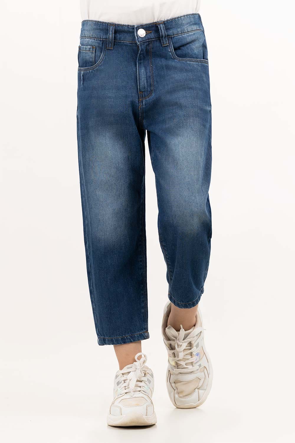 Toddler Girl Dark Blue Jeans