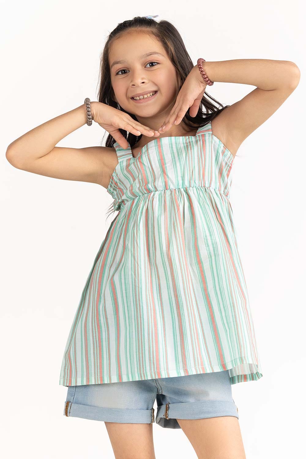 Toddler Girl Green Blouse