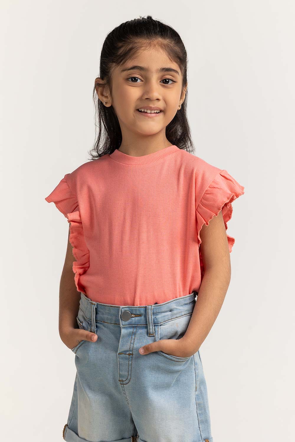 Toddler Girl Pink Printed Tee