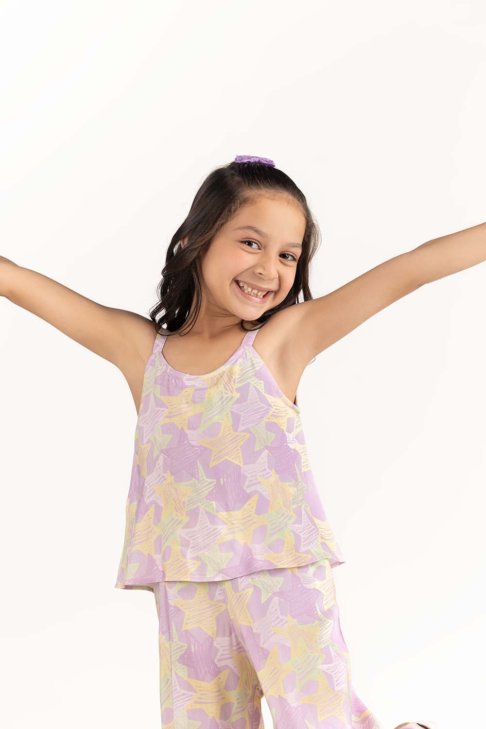 Toddler Girl Purple Jumpsuit