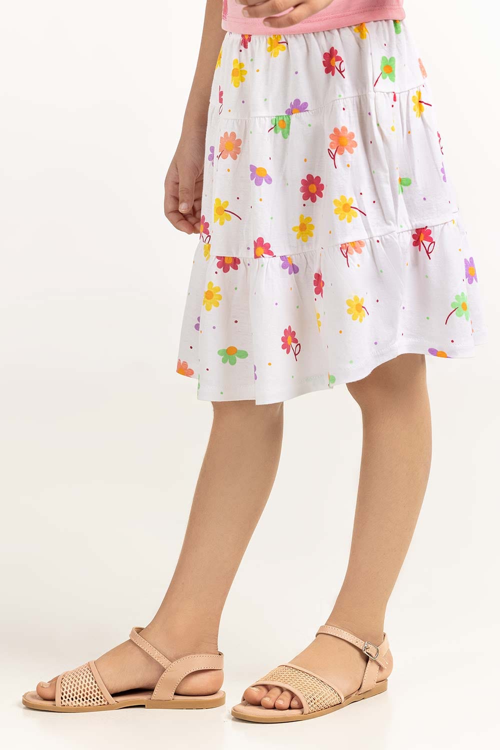 Toddler Girl White Skirt