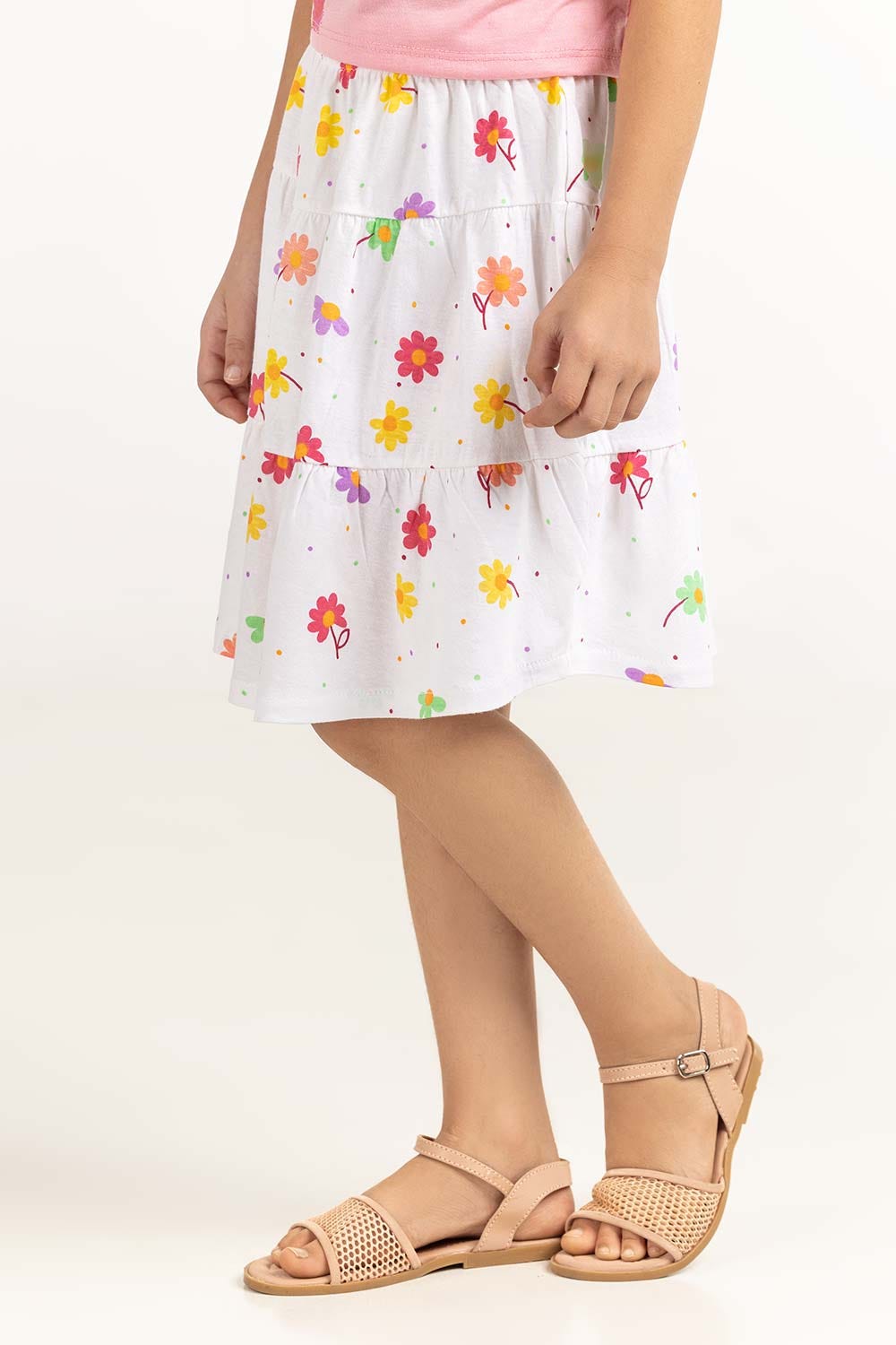 Toddler Girl White Skirt