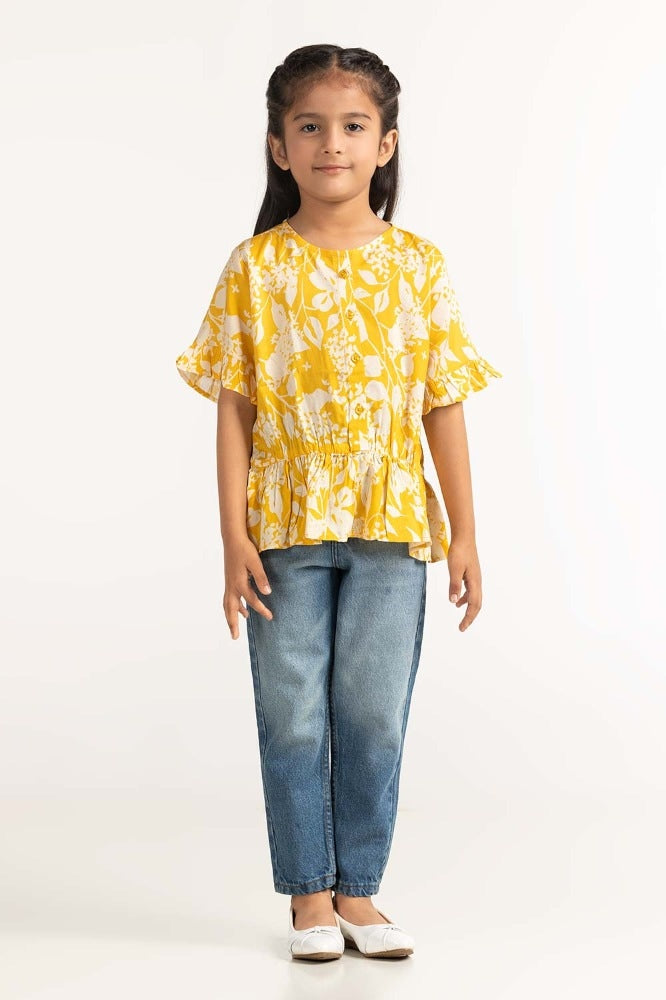 Toddler Girl Yellow Blouse