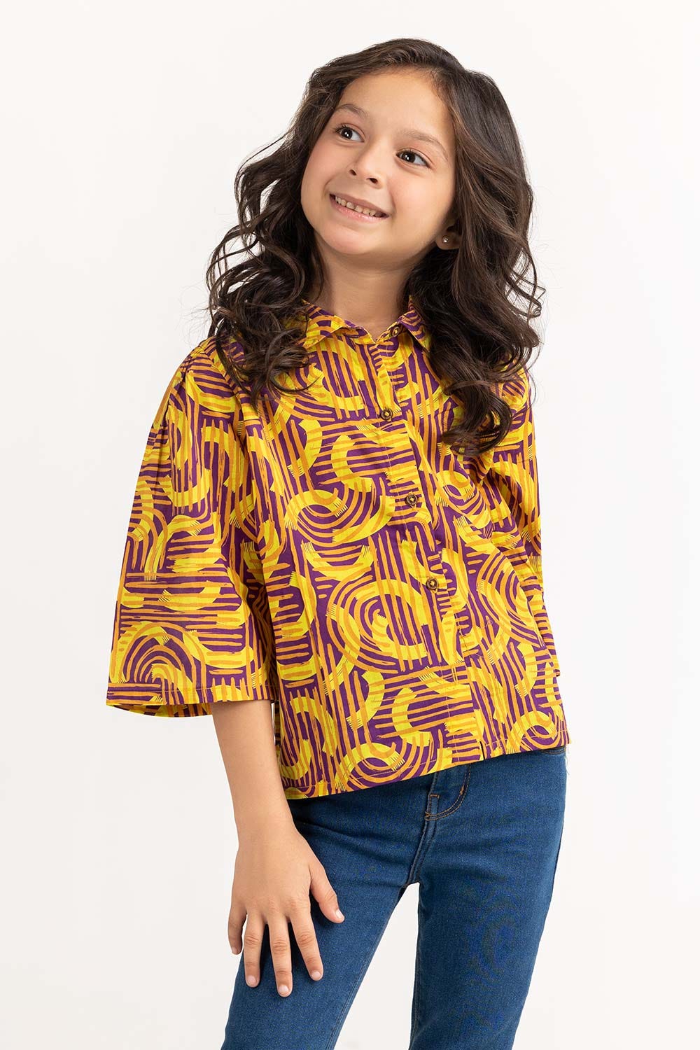 Toddler Girl Yellow Shirt