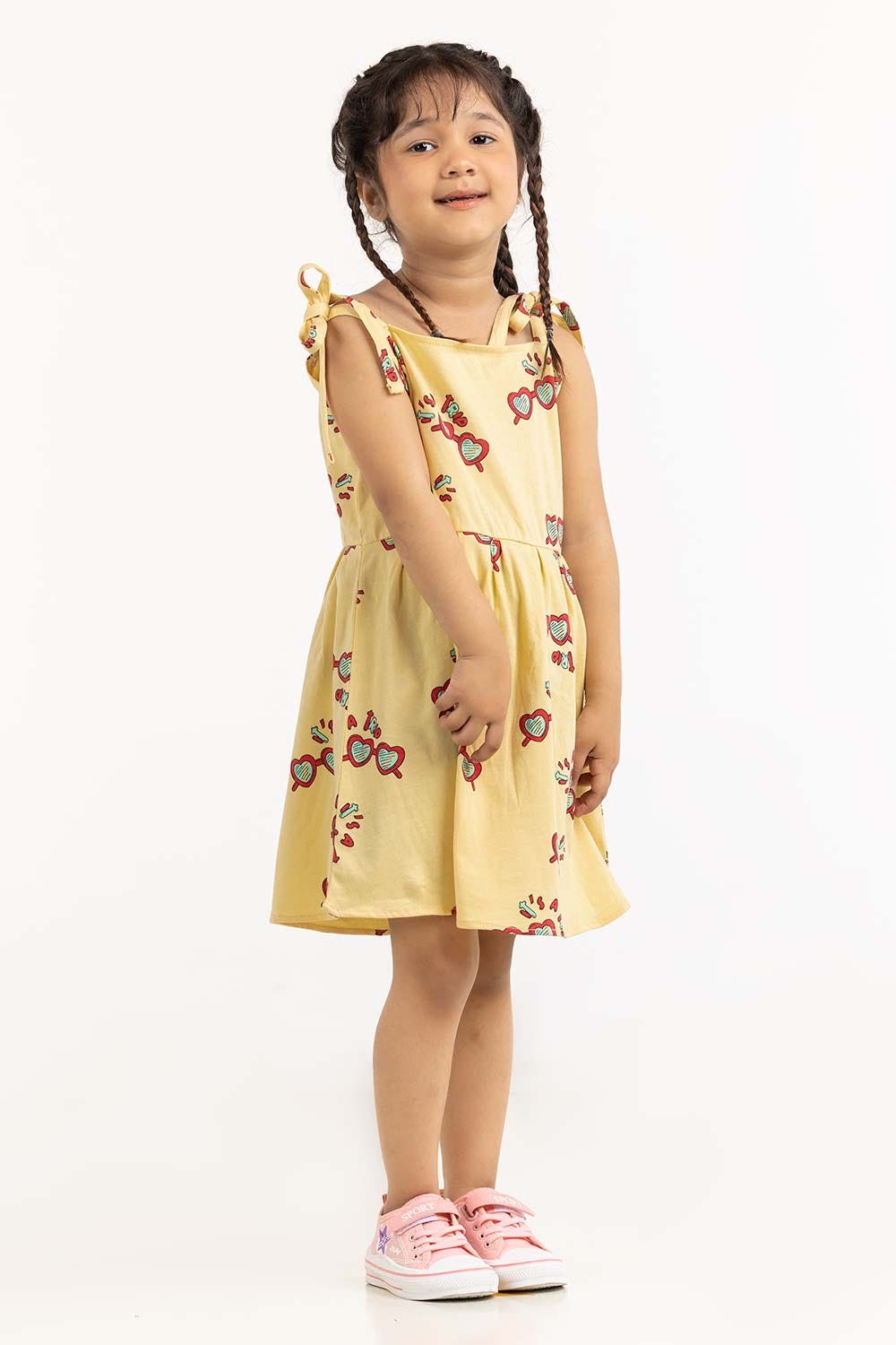 Toddler Girl Pastel Yellow Dress