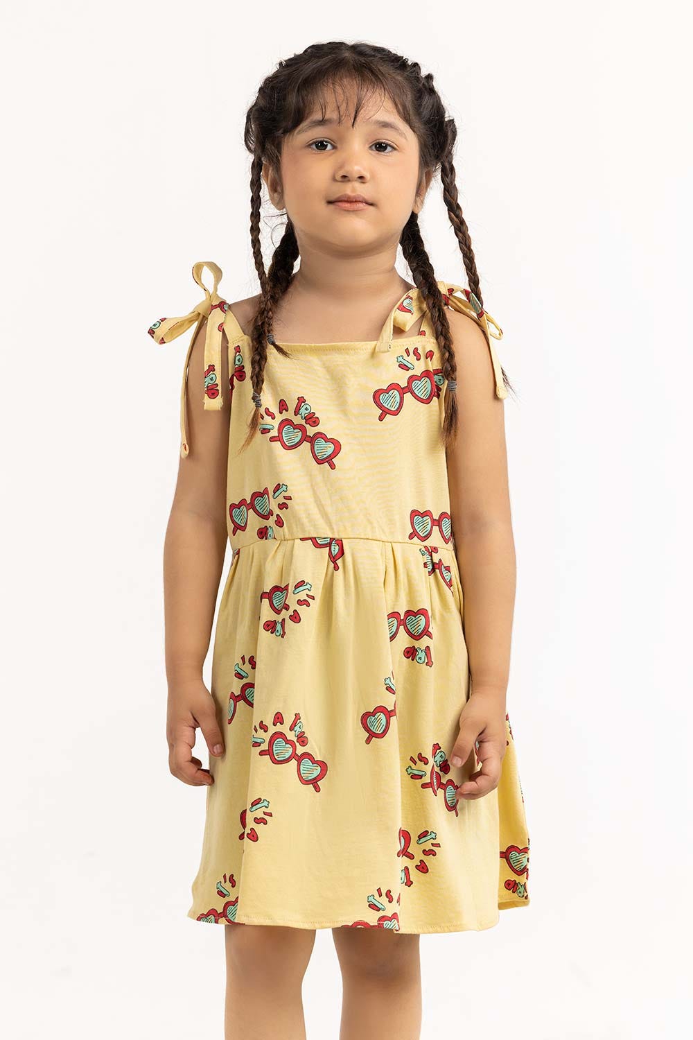 Toddler Girl Pastel Yellow Dress