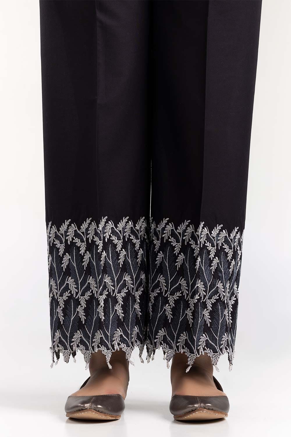 Black Cambric Festive Trousers