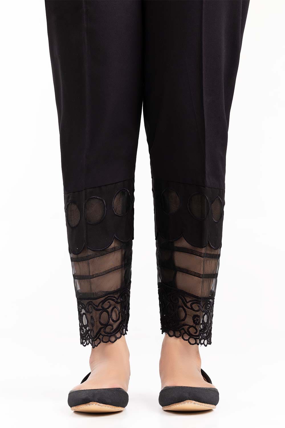 Black Cambric Festive Trousers