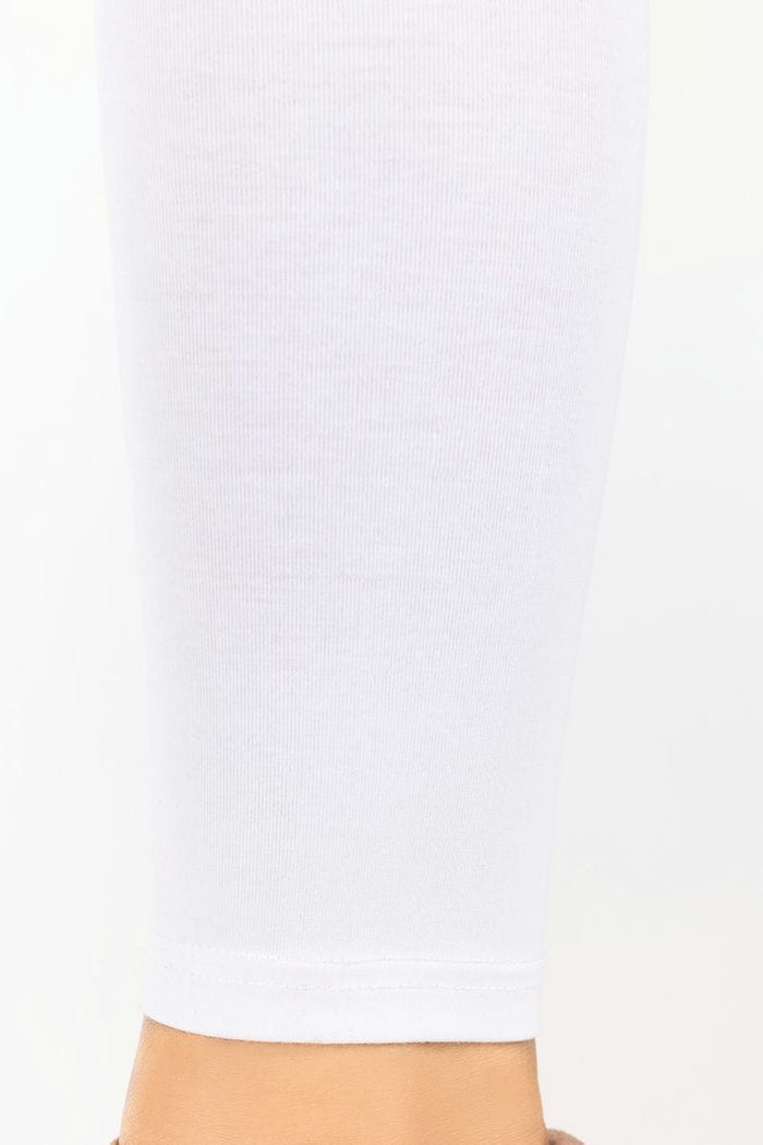 White Jersey Tights