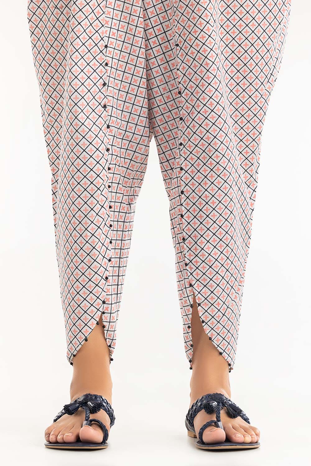 Screen Printed Cambric Tulip Shalwar