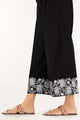 Black Khaddar Embroidered Trousers