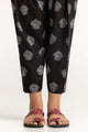 Black Dyed Cambric Screen Print Shalwar