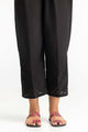 Black Dyed Cambric Embelished Trouser