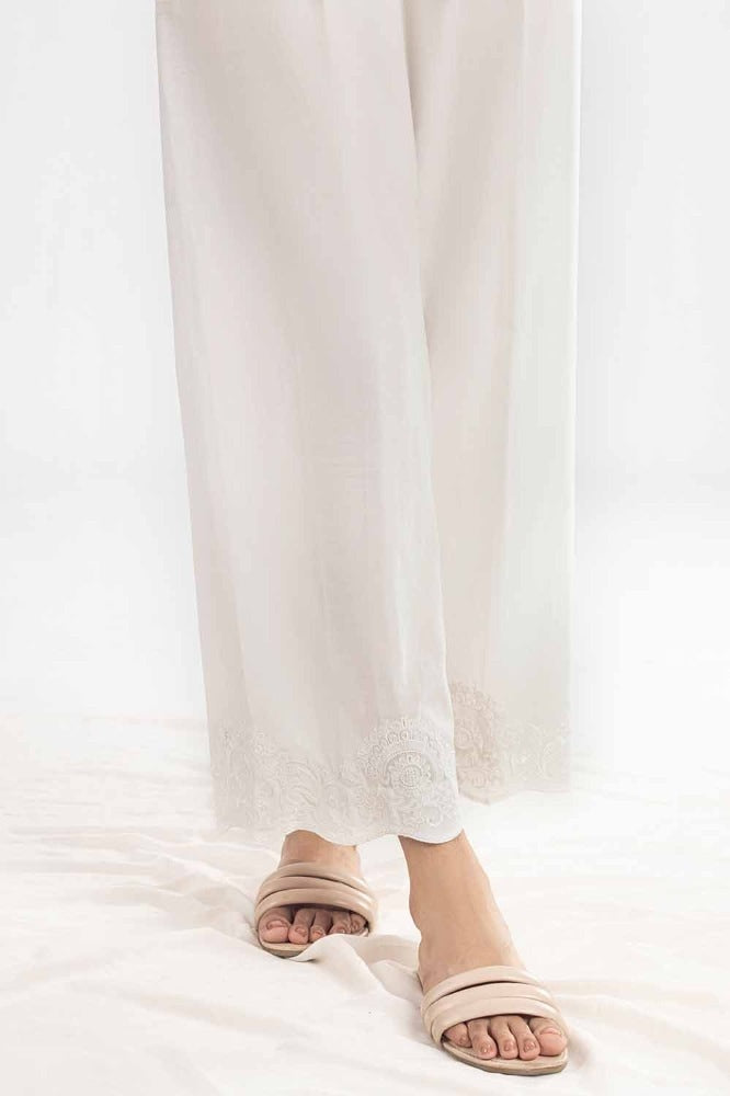 Unstitched Embroidered Cambric Trouser