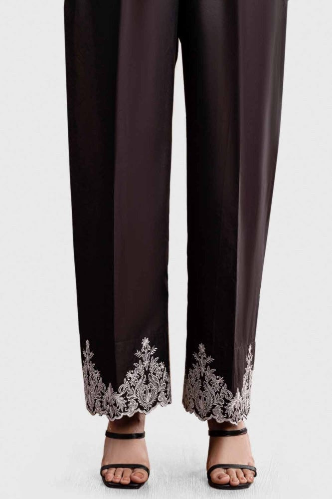 Unstitched Embroidered Cambric Trouser