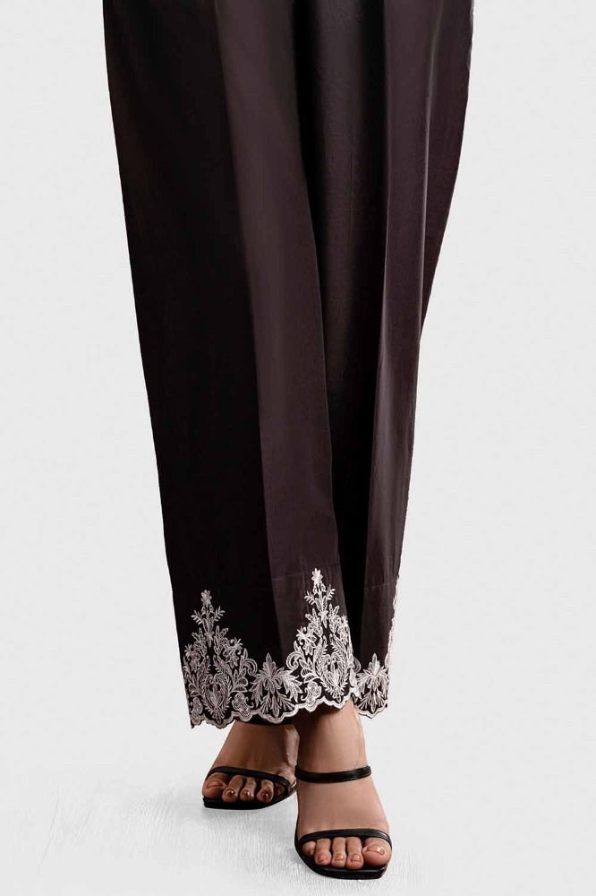 Unstitched Embroidered Cambric Trouser