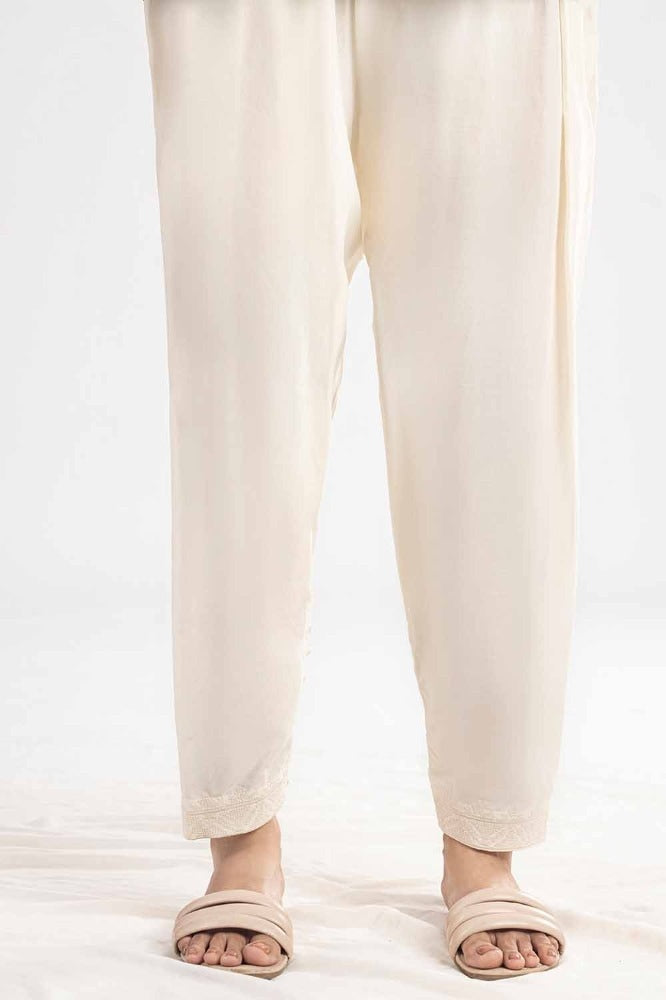 Unstitched Embroidered Cambric Trouser