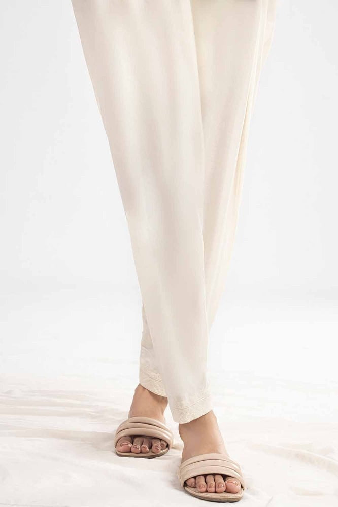 Unstitched Embroidered Cambric Trouser