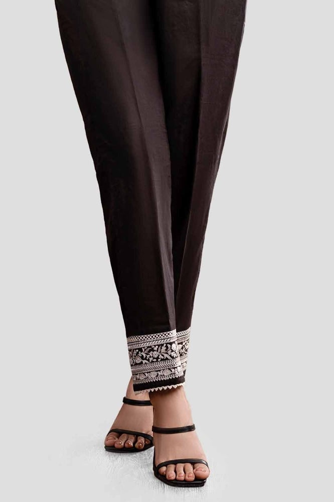 Unstitched Embroidered Cambric Trouser