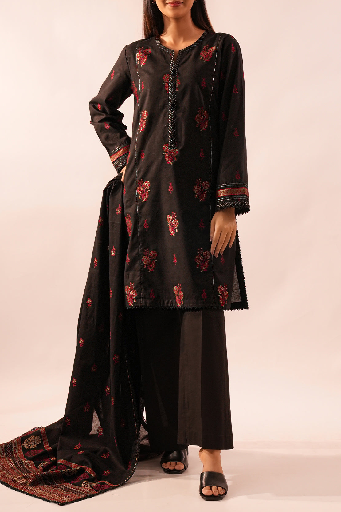 Unstitched Jacquard Cotton 3 Piece88190