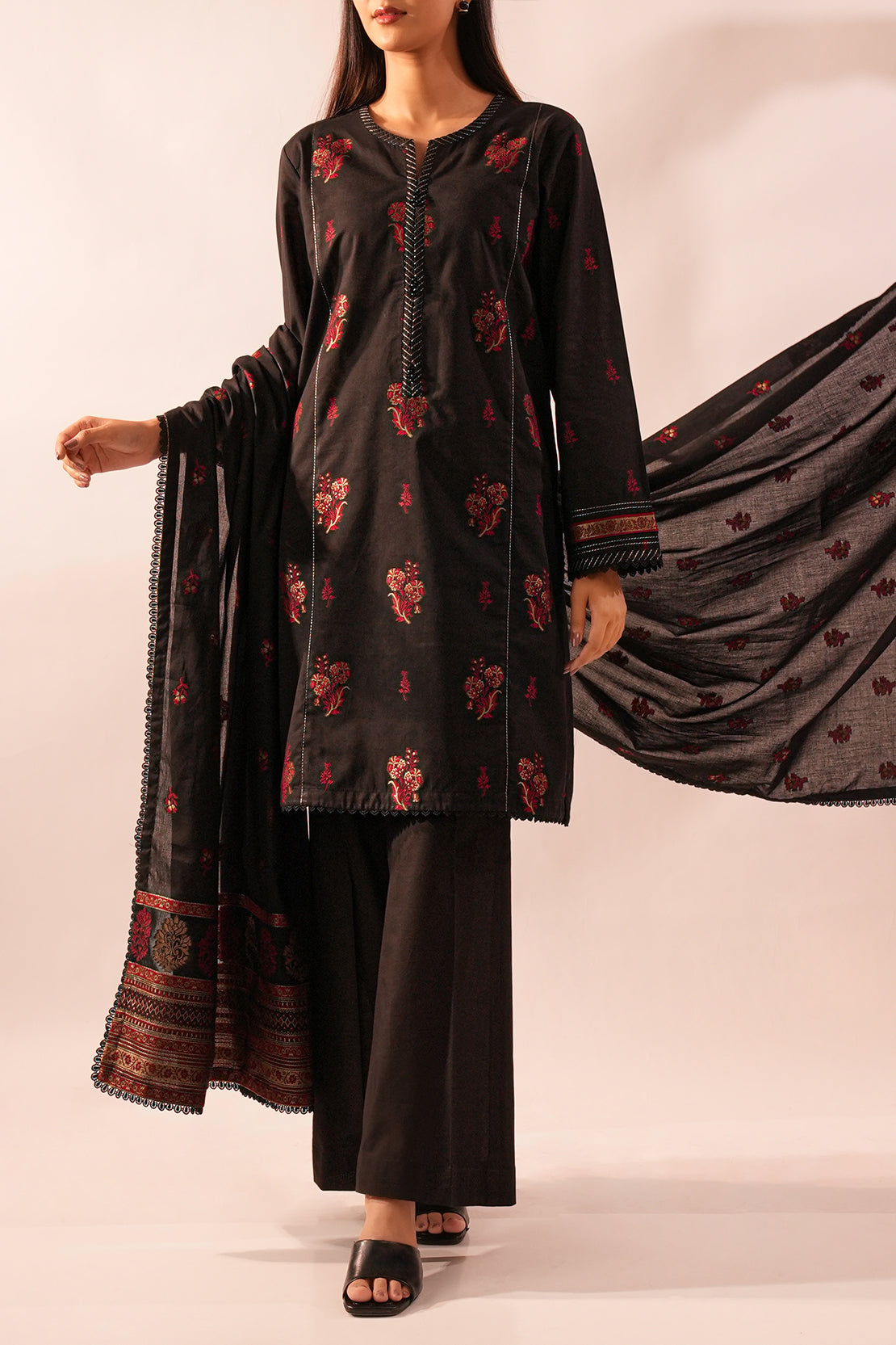 Unstitched Jacquard Cotton 3 Piece88190