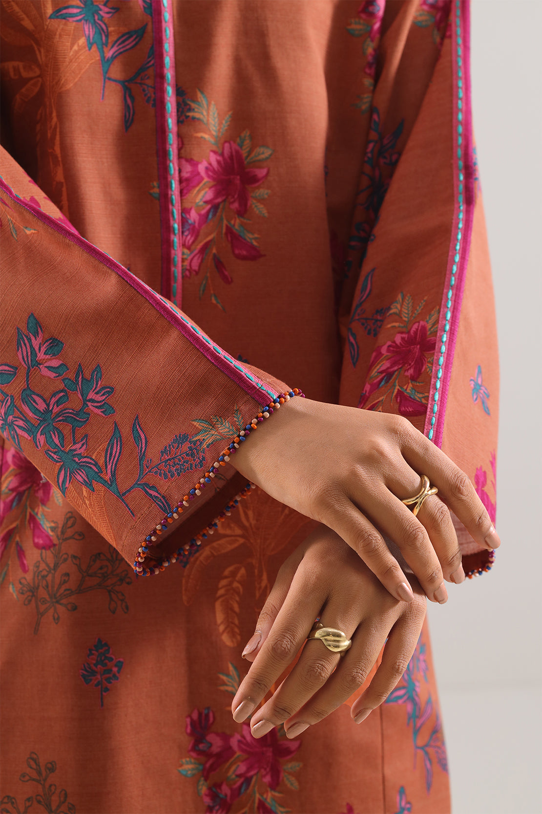 Unstitched Printed Cotton Khaddar 3 Piece114078