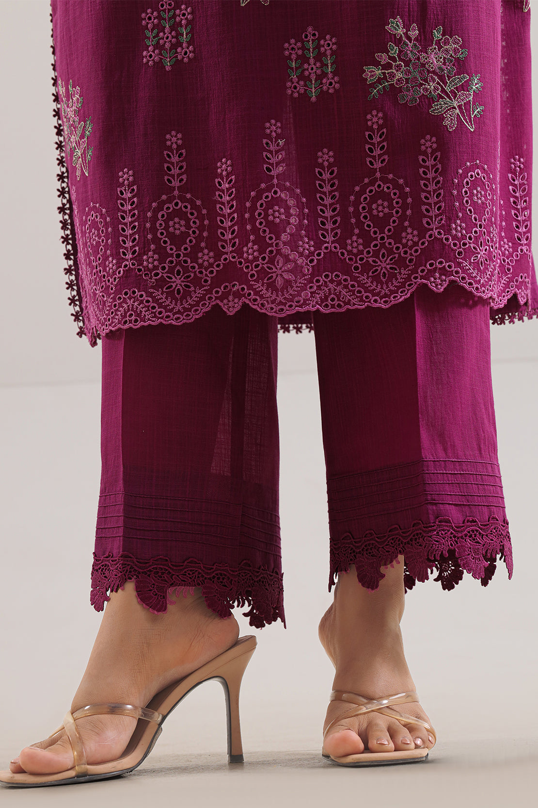 Unstitched Solid Embroidered Cotton Khaddar 3 Piece120608