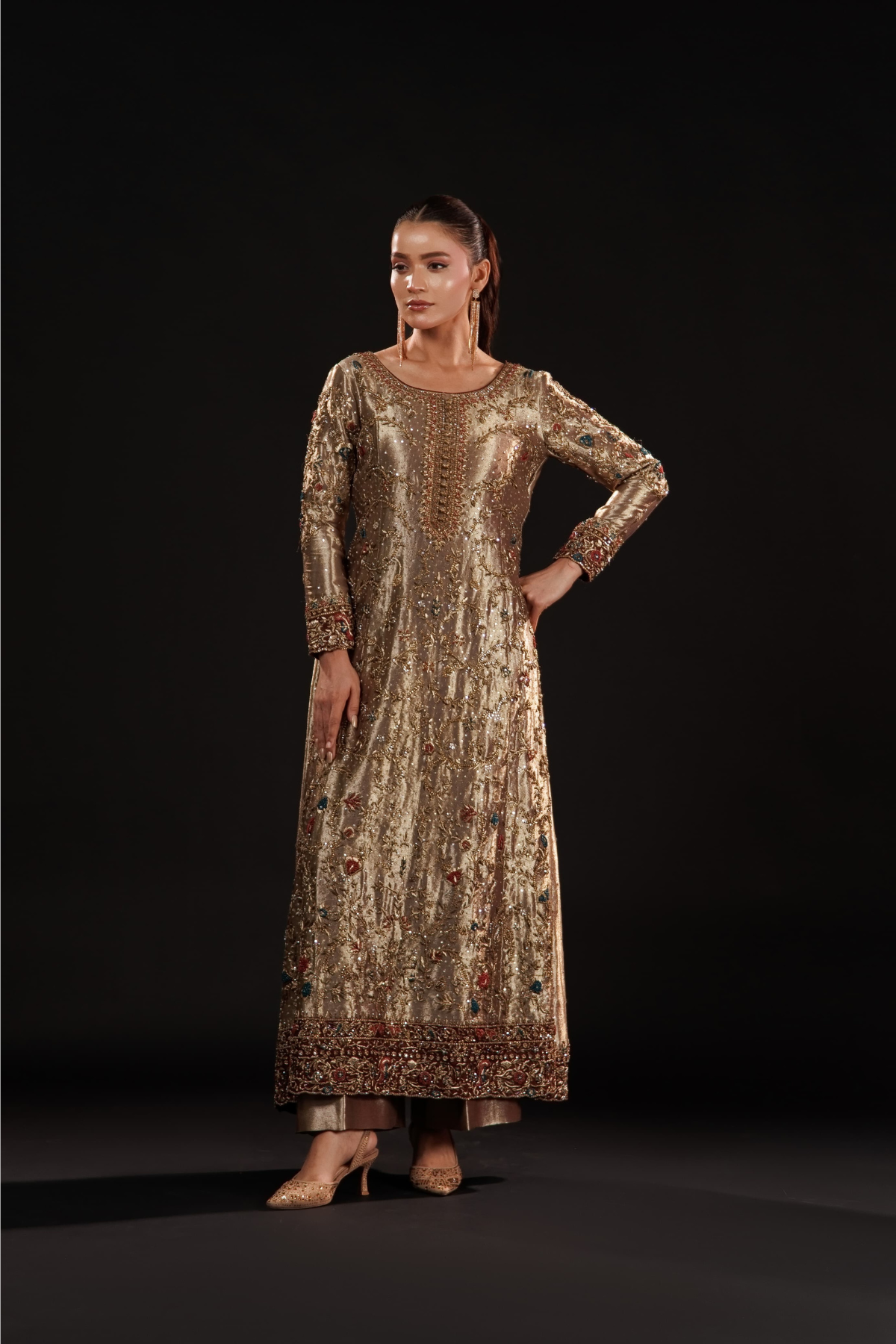 Usama Silk Gilded Mosaic Style