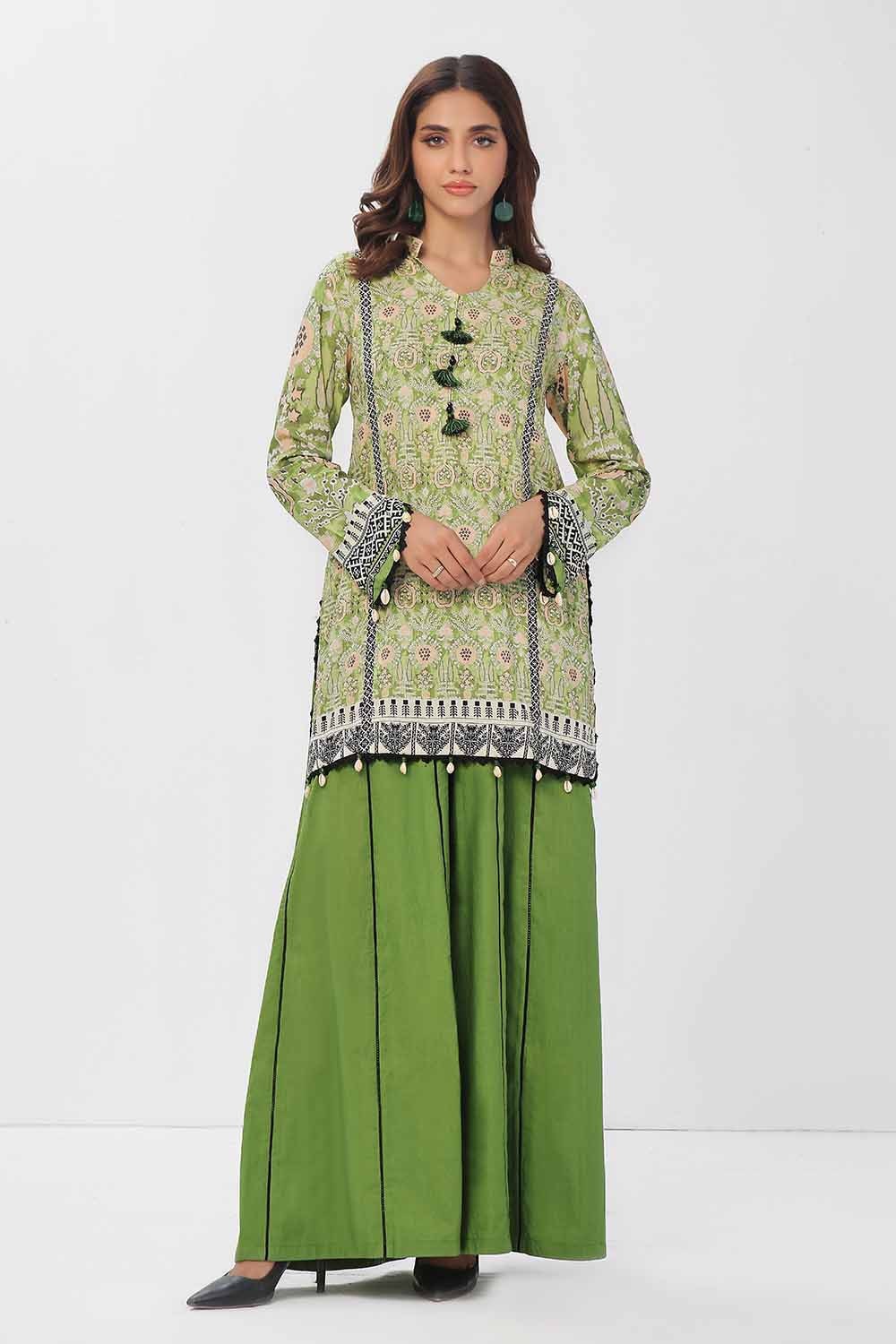1 Piece Unstitched Printed Linen Shirt