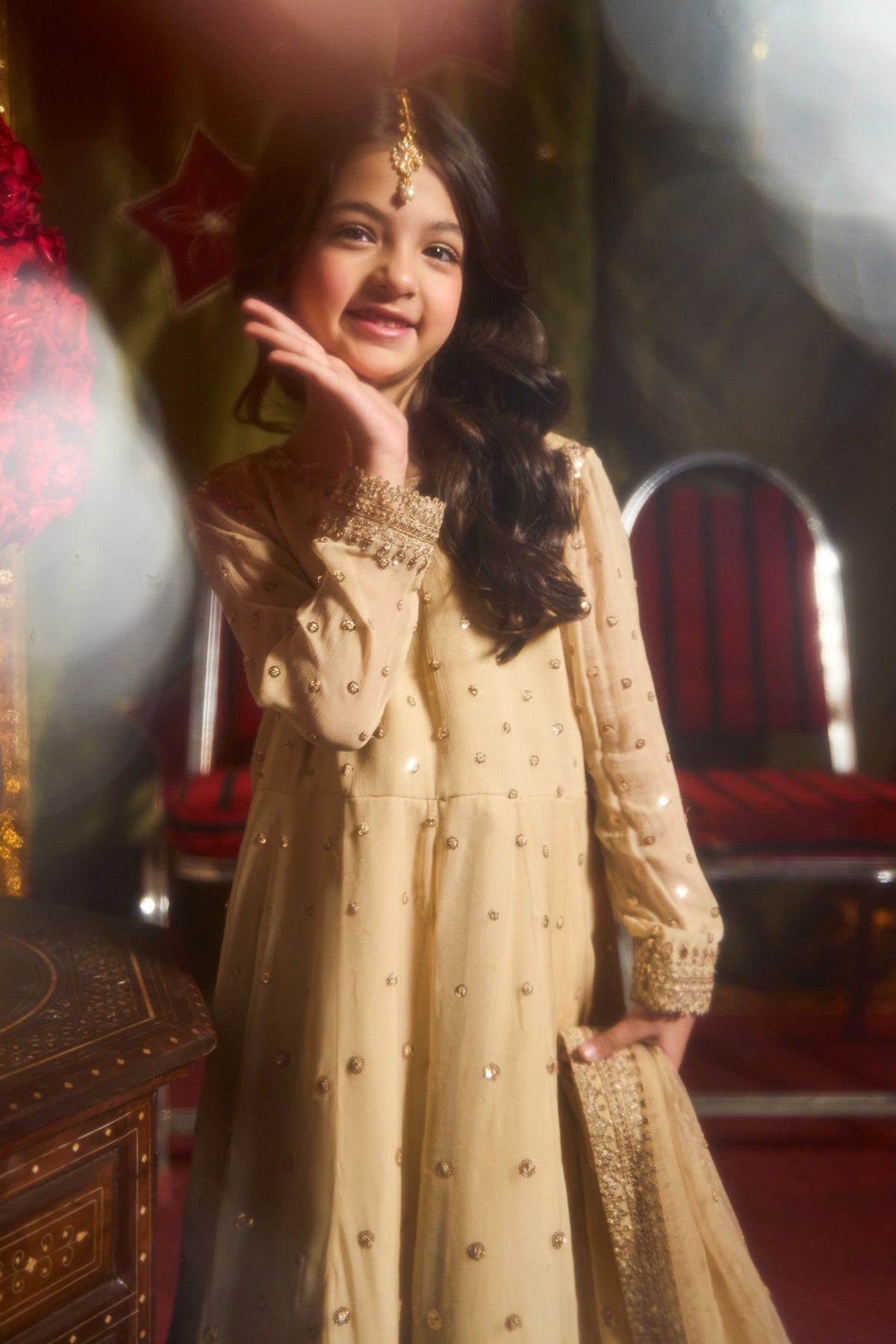 3-PC Embroidered Chiffon Suit CKP-5-182