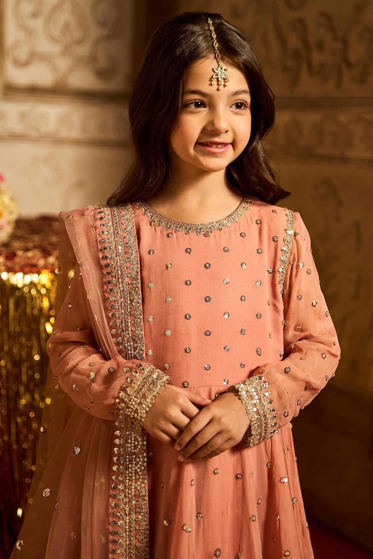 3-PC Embroidered Chiffon Suit CKP-5-186