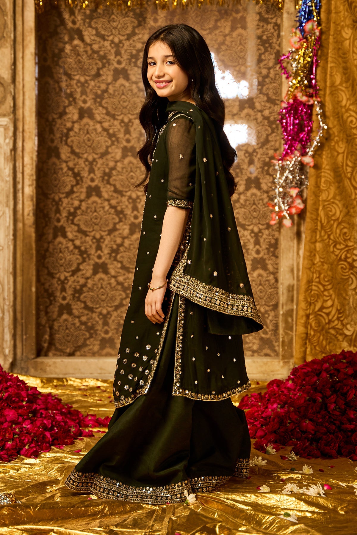 3-PC Embroidered Chiffon Suit CKP-5-201