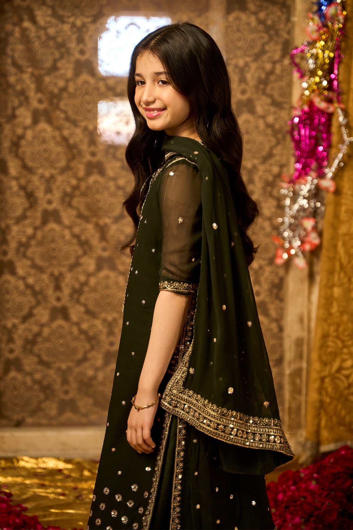 3-PC Embroidered Chiffon Suit CKP-5-201