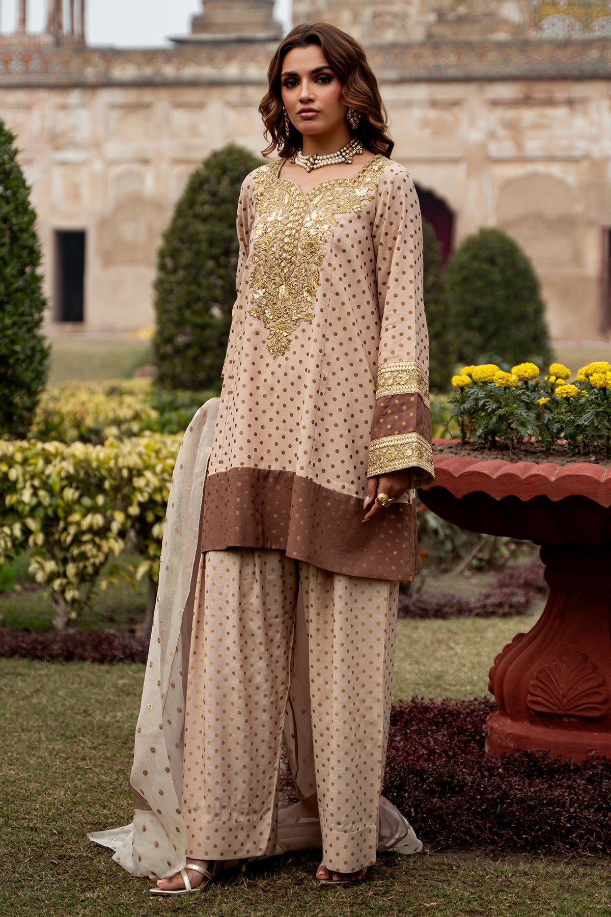 3-PC Embroidered Silk CMA-6-273
