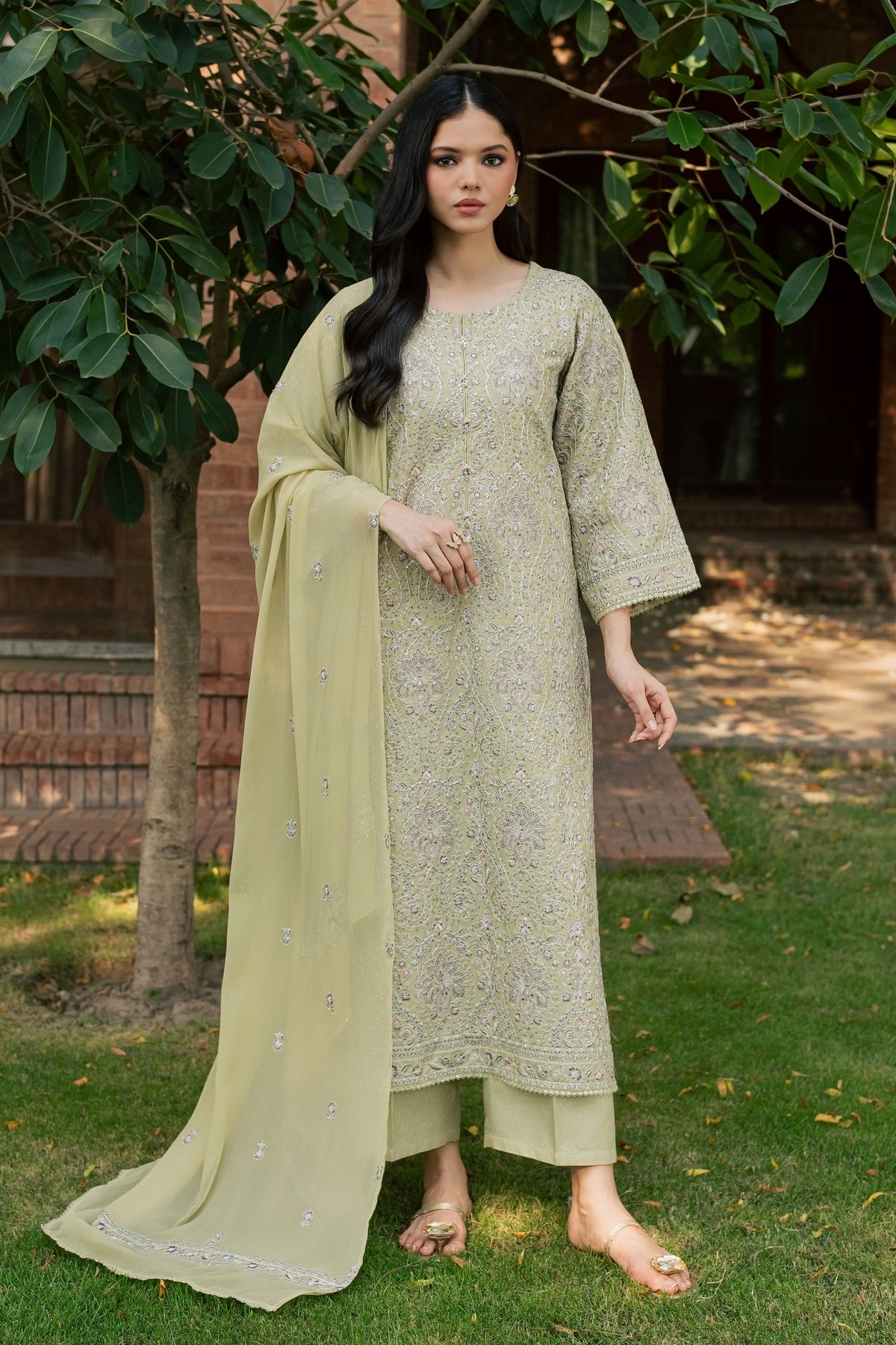Kualalampur 3Pc - Embroidered Karandi Pret