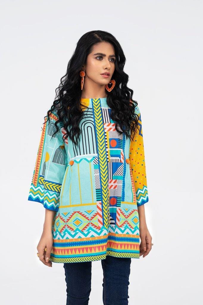 Cambric Digital Printed Shirt