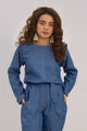 Indigo Hues Dyed Jump Suit