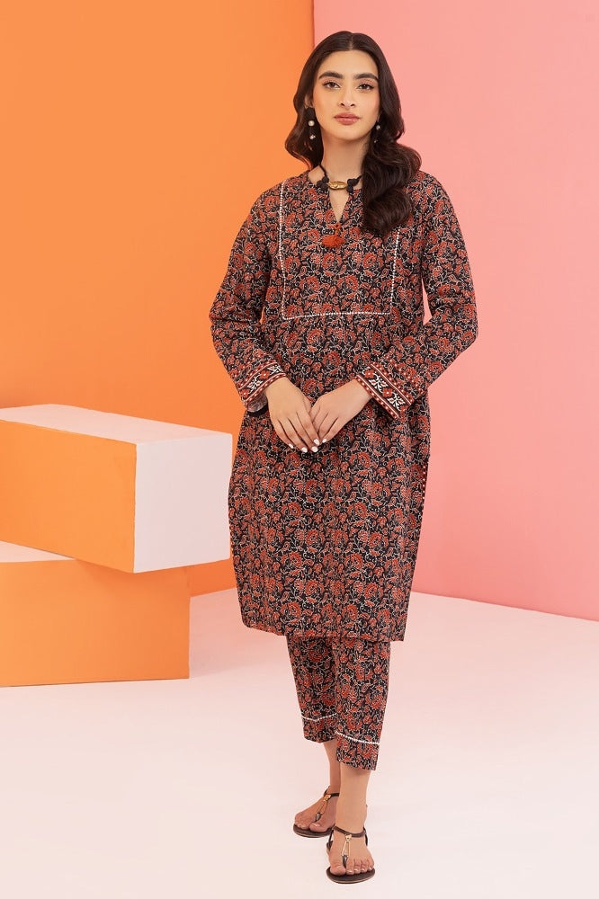 Khaddar Printed Shirt And Trouser