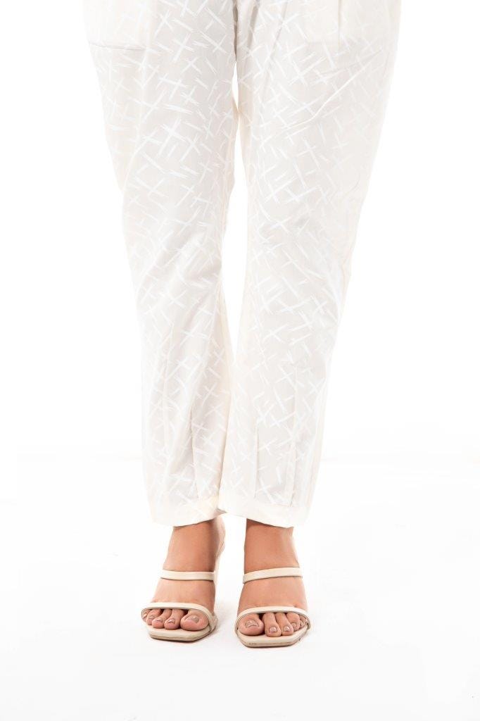 Cambric Screen Printed Pant Trouser With Pocket