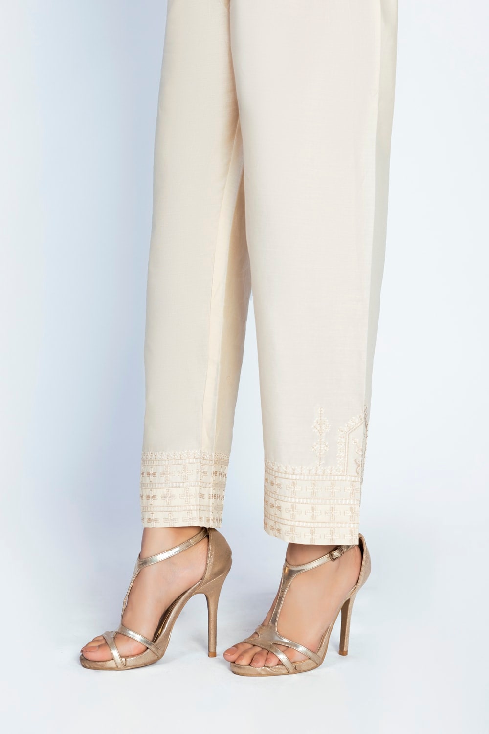 Embroidered Cambric Trouser