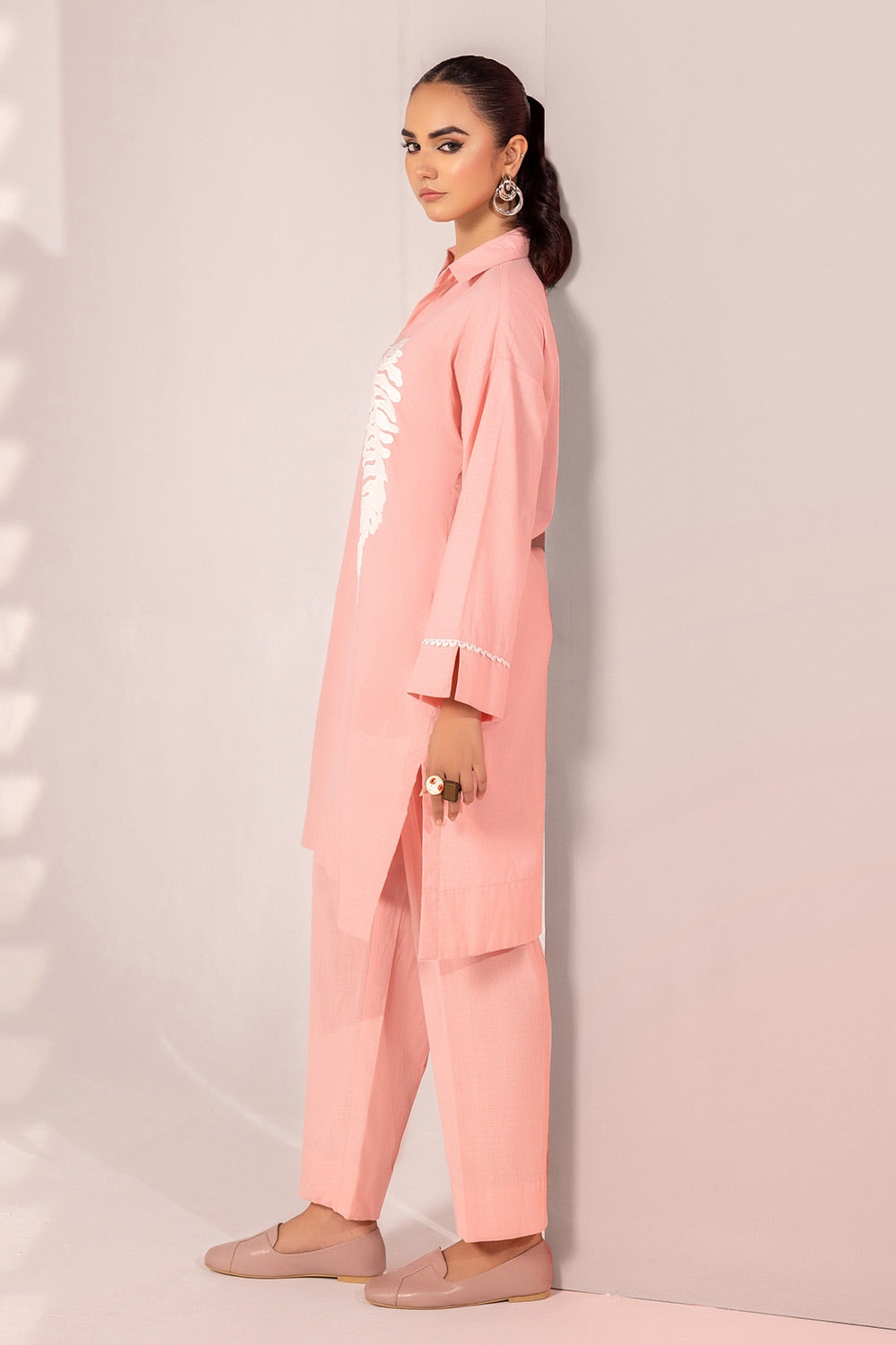 The Loom Yarn Dyed Embroidered Shirt And Trouser