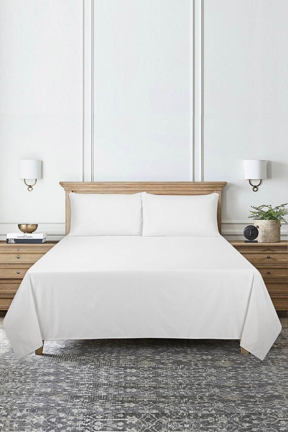 White T-600 Bed Sheet Set 25