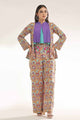 Unstitched Gold Printed Lawn Shirt