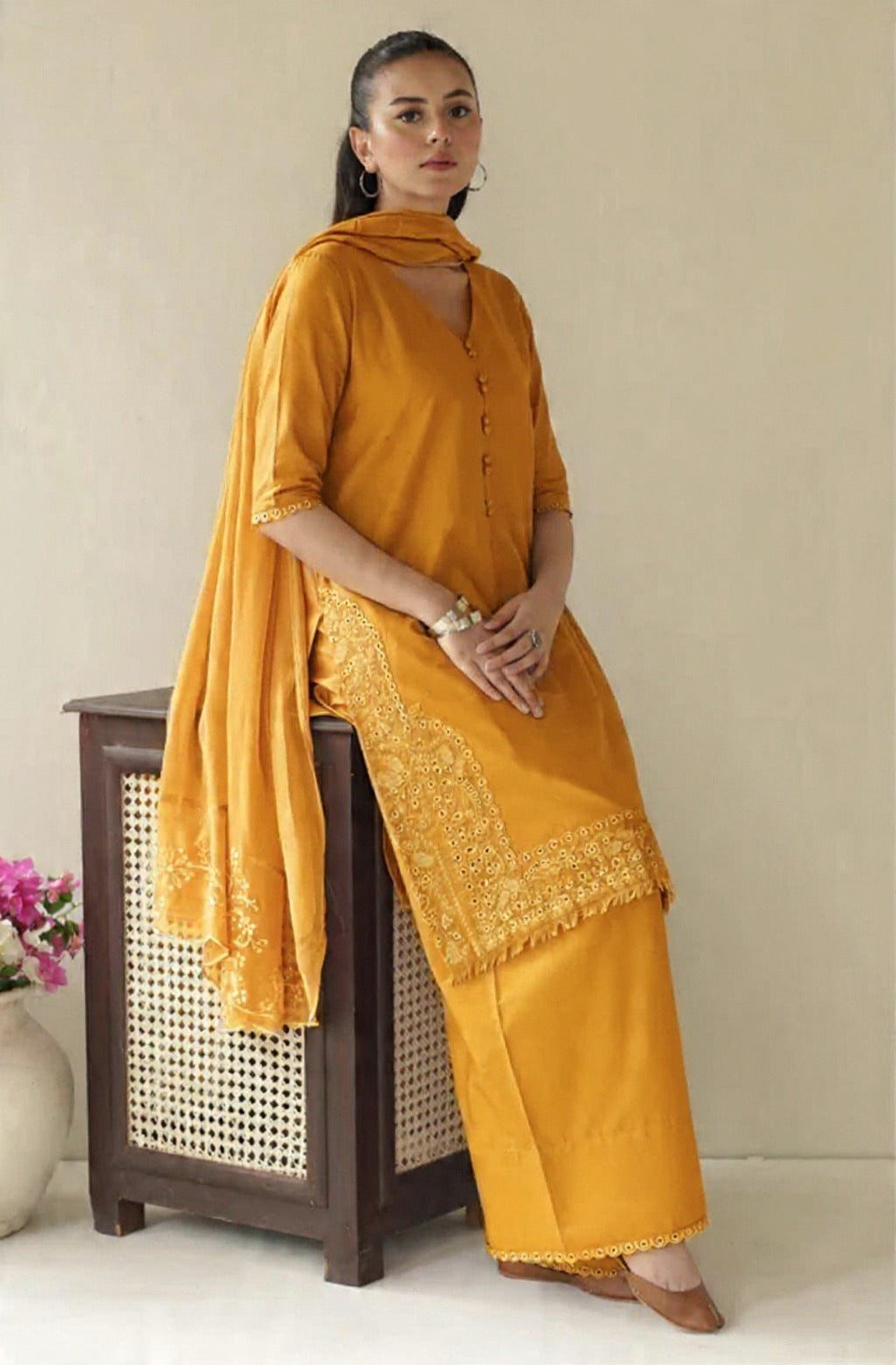 Zard Petal | 3 piece Stitched embroidered casual wear